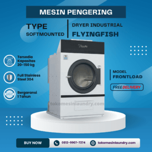 Mesin Pengering Tumble Dryer Flyingfish