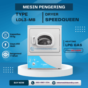 Mesin Pengering SpeedQueen 15kg Panel Bawah