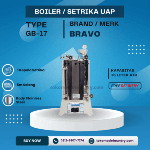 Boiler Setrika Uap Bravo 15 liter Komplit