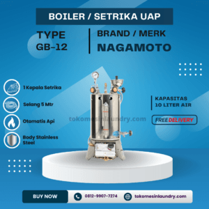 Boiler Setrika Uap Nagamoto 10 liter Komplit