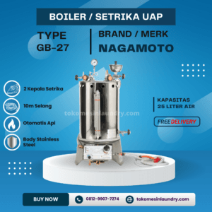 Boiler Setrika Uap Nagamoto 25 liter Komplit