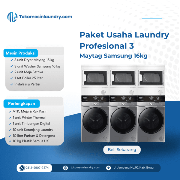 Paket Profesional 3 Maytag Samsung 16kg