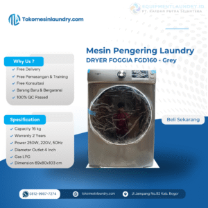 Dryer Foggia 16kg Warna Abu