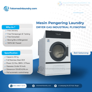 Mesin Pengering Industrial FlyingFish 50kg