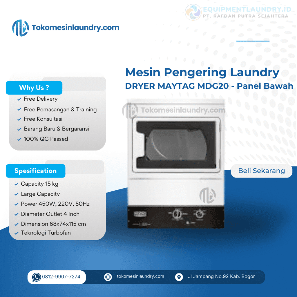 Dryer Maytag 15kg MDG20 Panel Bawah