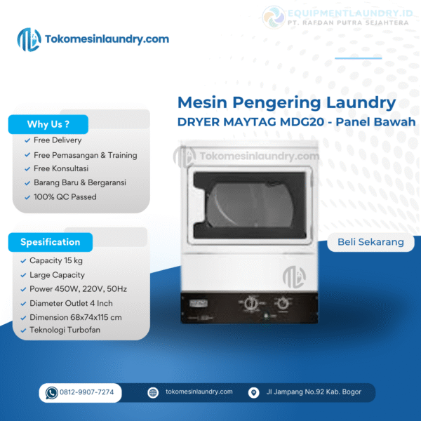 Dryer Maytag 15kg MDG20 Panel Bawah
