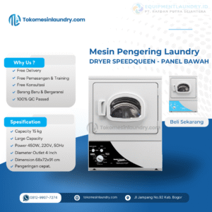 Dryer SpeedQueen 15kg Panel Bawah