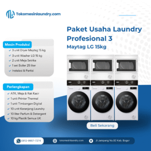Paket Profesional 3 - Maytag LG 15kg F2515SNEW