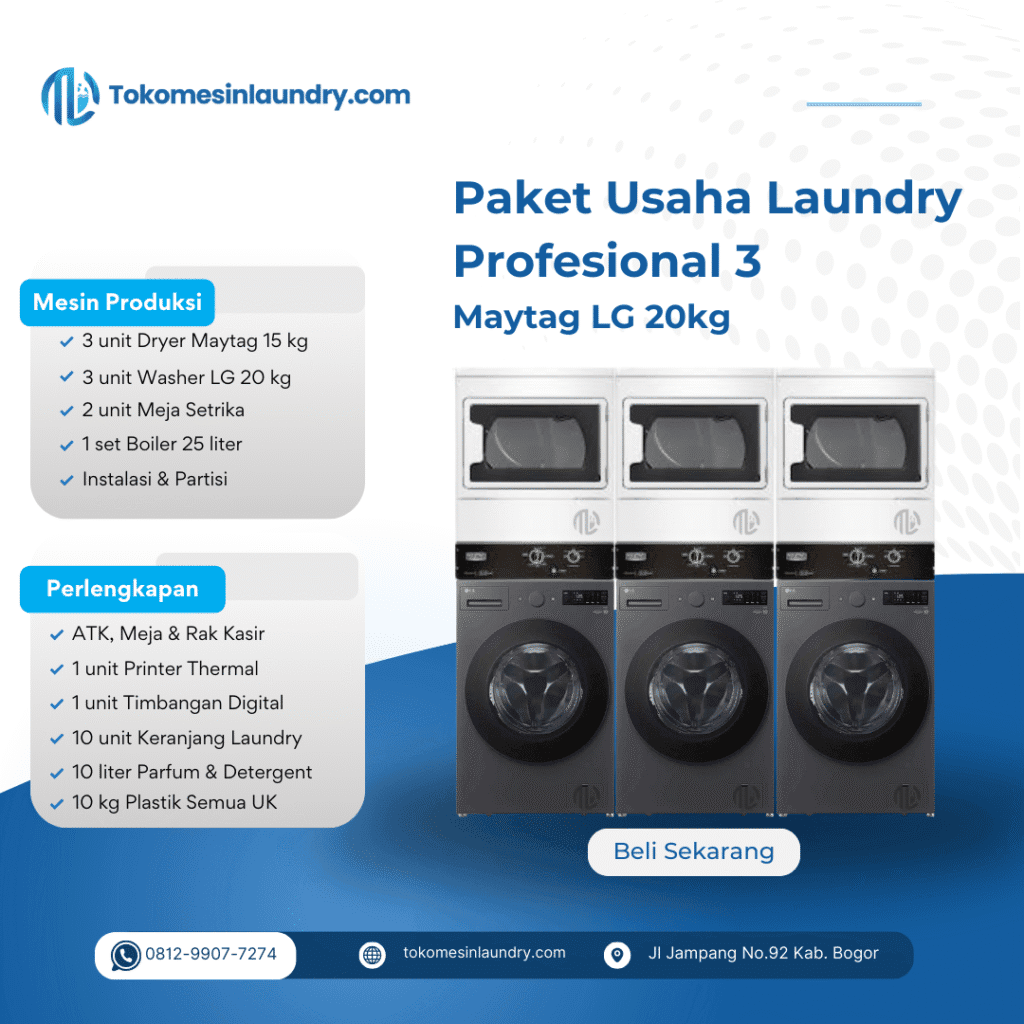 Paket Profesional 3 - Maytag LG 20kg F2520SNEG