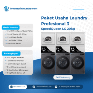 Paket Profesional 3 - SpeedQueen LG 20kg F2520SNEG