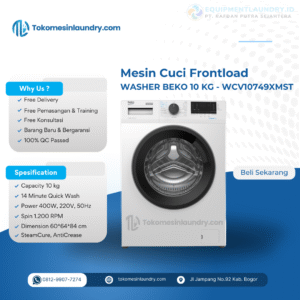 Mesin Cuci Beko 10kg WCV10749XMST