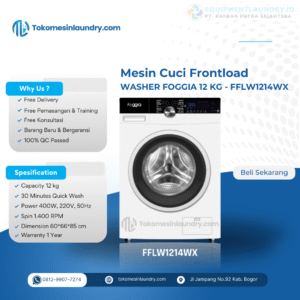 Mesin Cuci Foggia 12kg FFLW1214WX