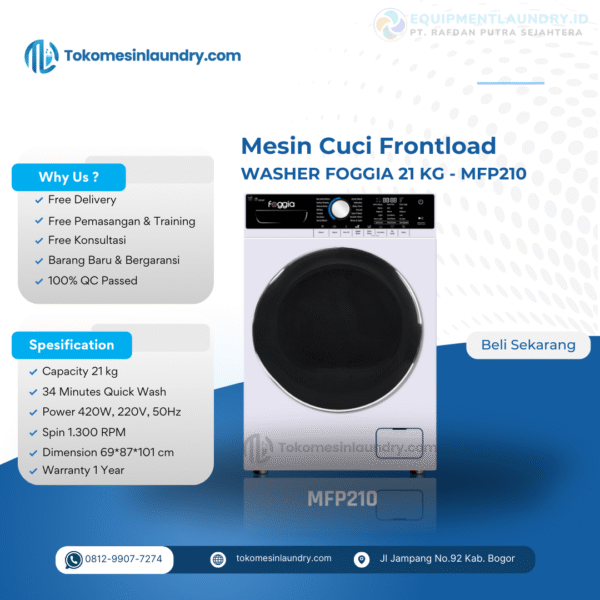 Mesin Cuci Foggia 21kg MFP210