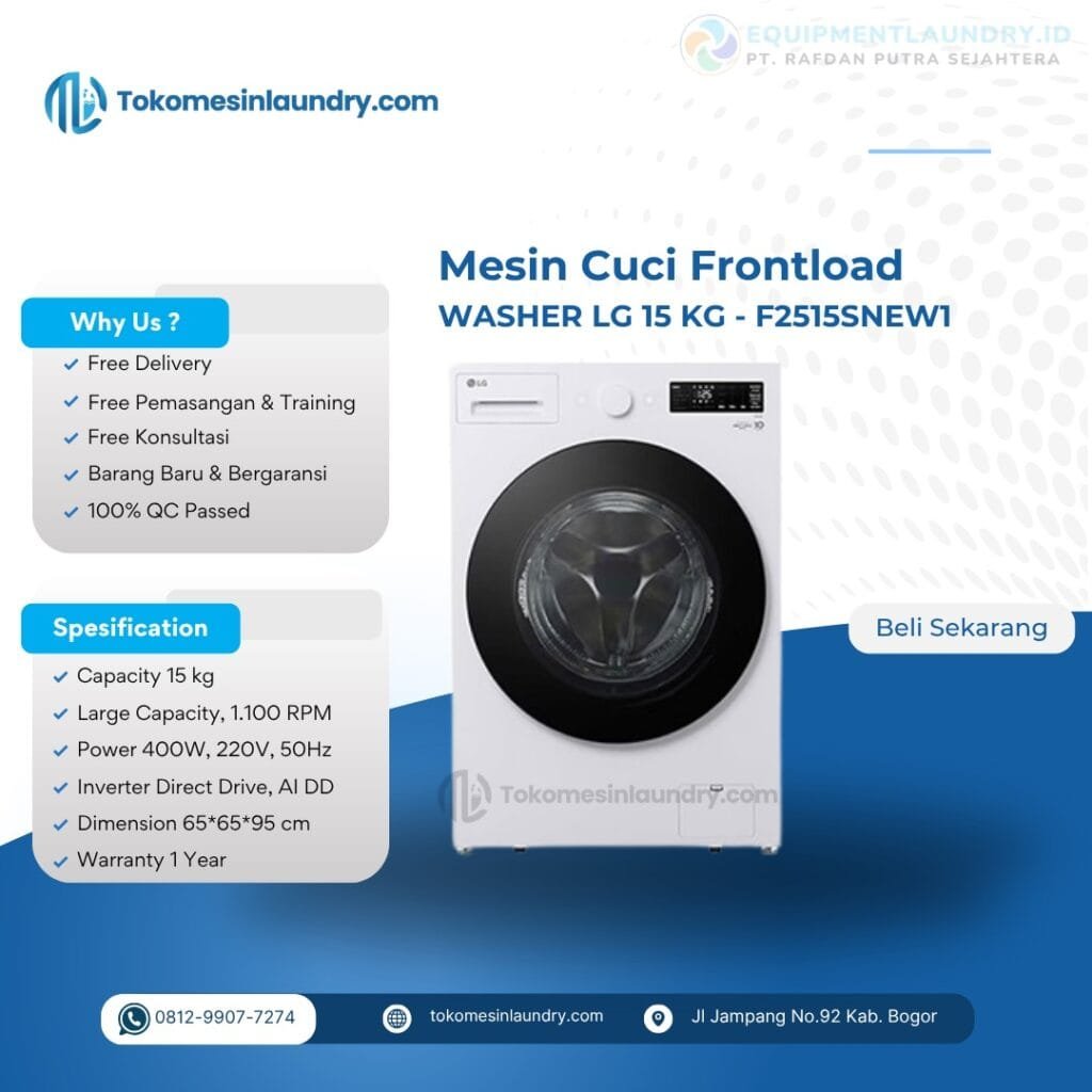 Mesin Cuci LG 15kg F2515SNEW1