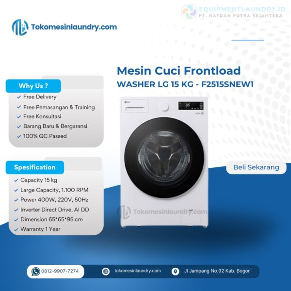 Mesin Cuci LG 15kg F2515SNEW1