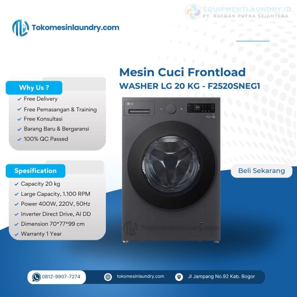 Mesin Cuci LG 20kg F2520SNEG1