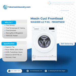 Mesin Cuci LG 7kg FB1207S6W
