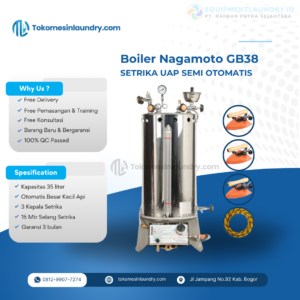 Boiler Setrika Uap Nagamoto 35 Liter Semi Otomatis