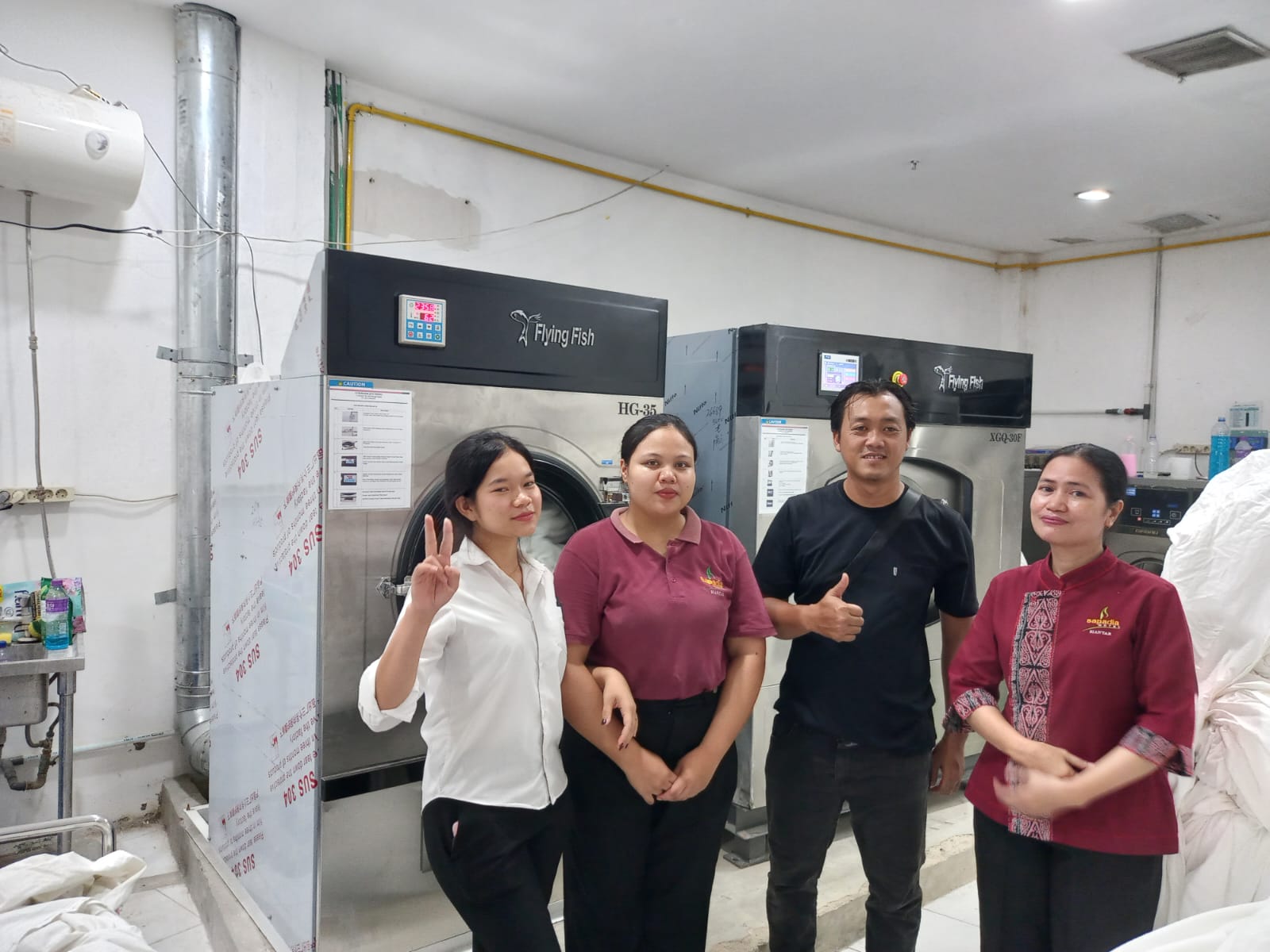 Project instalasi peralatan laundry