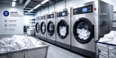 Mesin pengering laundry profesional