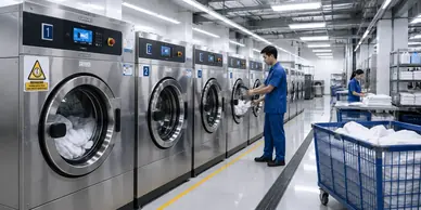 Mesin cuci laundry profesional
